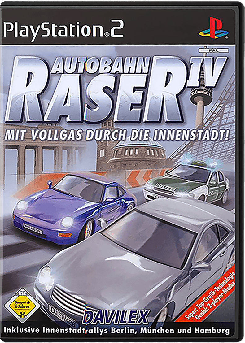 Autobahn Raser IV box art for Playstation 2